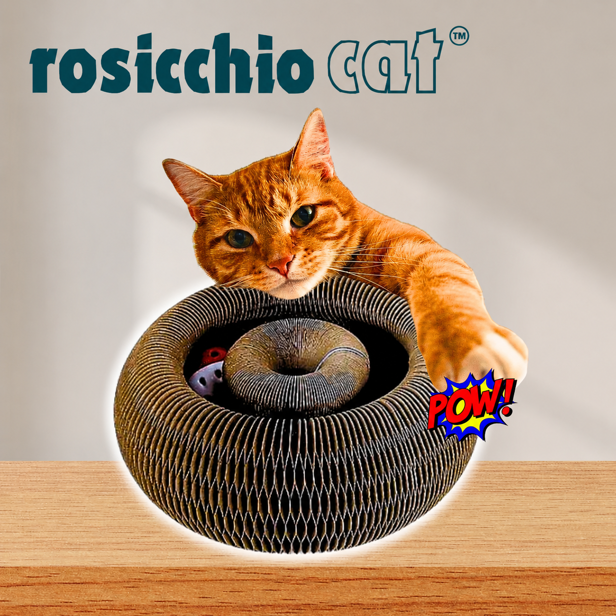 Rosicchio Cat — Gioco Interattivo e Grattatoio 4-in-1 per Gatti